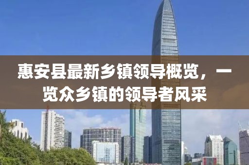 惠安縣最新鄉(xiāng)鎮(zhèn)領(lǐng)導(dǎo)概覽，一覽眾鄉(xiāng)鎮(zhèn)的領(lǐng)導(dǎo)者風采