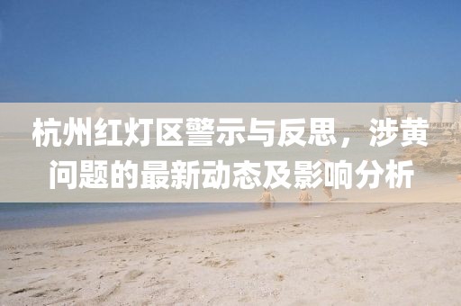 杭州紅燈區(qū)警示與反思，涉黃問題的最新動態(tài)及影響分析