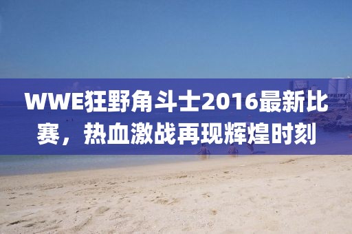 WWE狂野角斗士2016最新比賽，熱血激戰(zhàn)再現(xiàn)輝煌時刻