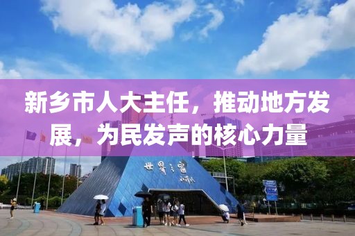 新鄉(xiāng)市人大主任，推動(dòng)地方發(fā)展，為民發(fā)聲的核心力量