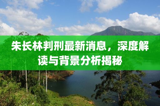 朱長林判刑最新消息，深度解讀與背景分析揭秘