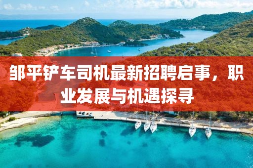 鄒平鏟車司機(jī)最新招聘啟事，職業(yè)發(fā)展與機(jī)遇探尋