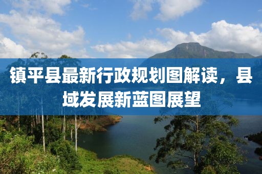 鎮(zhèn)平縣最新行政規(guī)劃圖解讀，縣域發(fā)展新藍(lán)圖展望