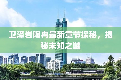 衛(wèi)澤巖陶冉最新章節(jié)探秘，揭秘未知之謎