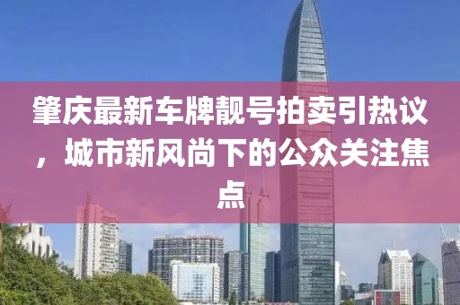 肇慶最新車牌靚號拍賣引熱議，城市新風尚下的公眾關注焦點